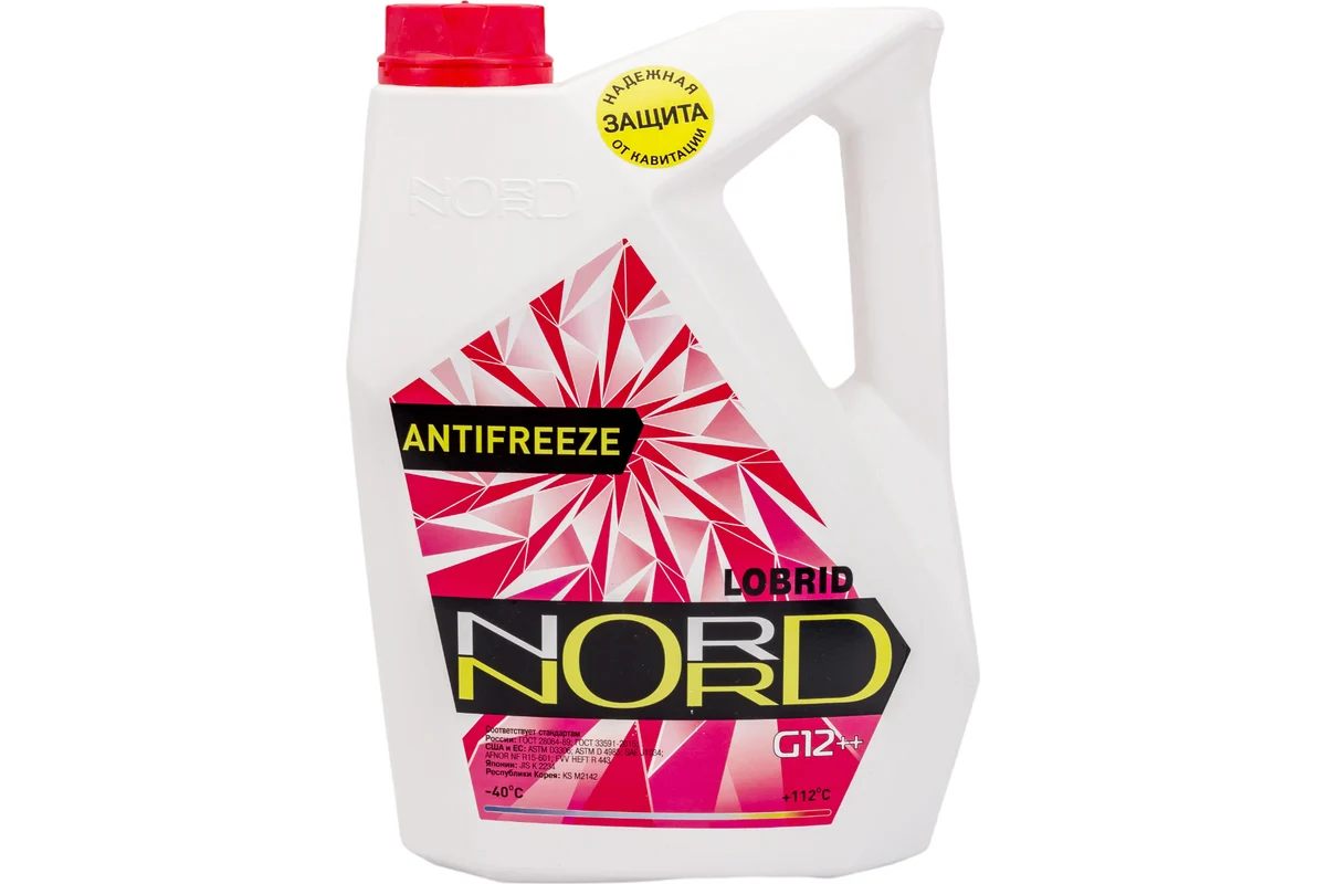 Антифриз NORD High Quality Antifreeze готовый -40C красный 5 кг NR 20249