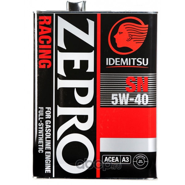 Масло моторное IDEMITSU Zepro Racing 5W-40 синтетическое 4 л 3585-004