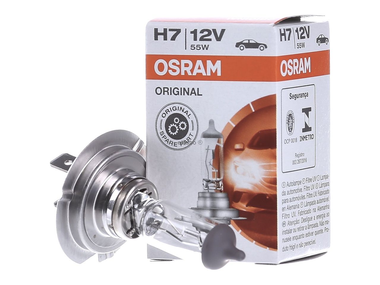 Лампа 12V H7 55W PX26d OSRAM ORIGINAL LINE 1 шт. картон 64210